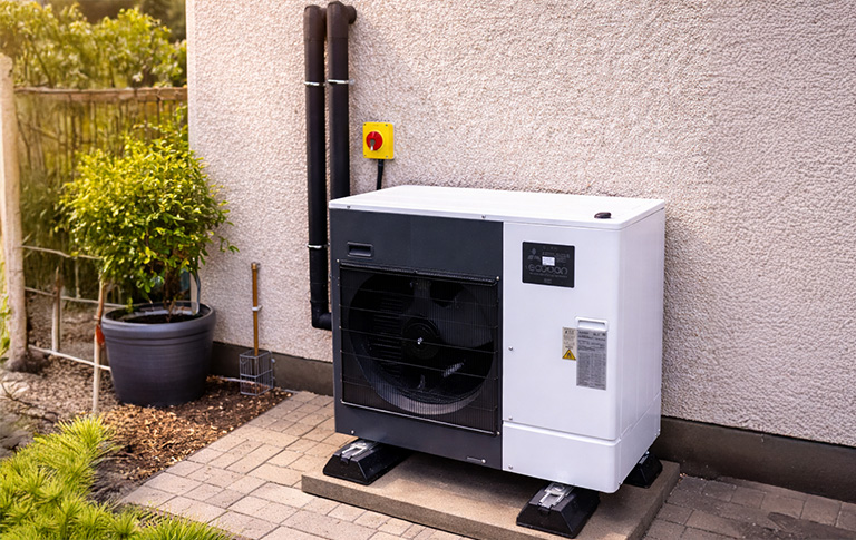 Air source heat pump installed for homeowner
